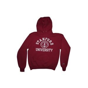 Stanford University Hoodie Champion Authentic Maroon Sweatshirt Size Small
